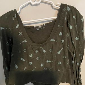 brown y2k hooded top